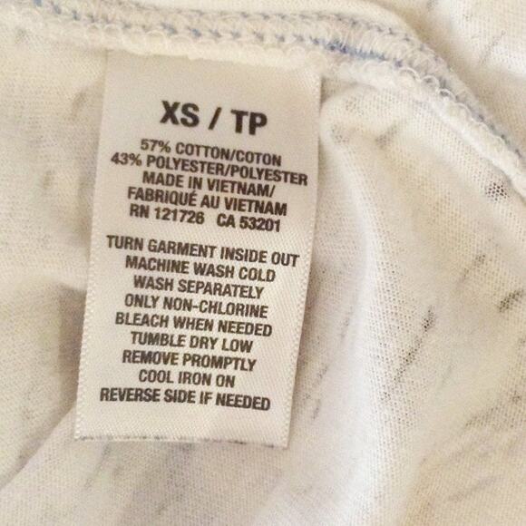 Aeropostale Baseball Tee XSmall Women Shirt 87 Blue - Picture 9 of 10